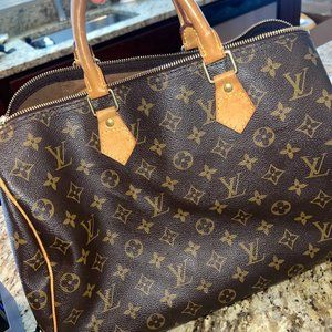 Louis Vuitton Speedy Handbag Monogram Canvas 35 - Brown - Great Condition